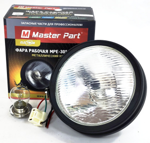 МРЕ-305.12V ( Маster Part )  #113-R2 Фара передняя МЕТАЛЛИЧЕСКИЙ КОРПУС,ПРОТИВОВИБРАЦИОННЫЙ ДЕРЖАТЕЛЬ РЕФЛЕКТОРА ( 12V R2 45/40W P45T ) ( Упак.- 20 шт.)
