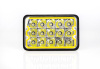 MPE-SQ45W-15LED-72S-FLO ( Master Part ) #144 Фара прямоугольная,со встроенным указателем поворота,направленный свет,15 диодов, 45W, (165x108x72)Световая балка, направленный свет, 36 диодов, 84W (440х78х65) (с ползунковым кронштейном)  ( Упак. - 20 шт. )